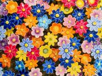 Handmade ceramic flowers from Bokreta wholesale collection